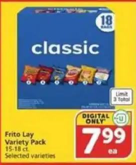 Albertsons Frito Lay Variety Pack offer