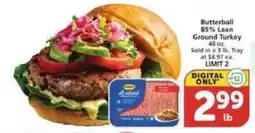 Albertsons Butterball 85% Lean Ground Turkey offer