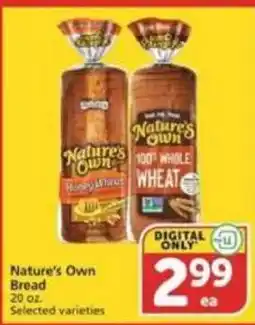 Albertsons Nature's Own Bread offer