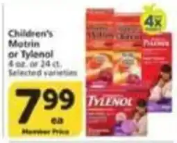 Albertsons Children's Motrin or Tylenol offer
