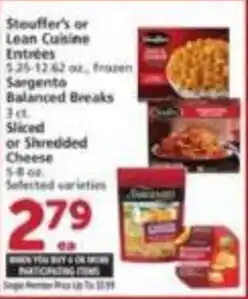Albertsons Stouffer's or Lean Cuisine Entrées offer