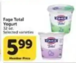 Albertsons Fage Total Yogurt offer