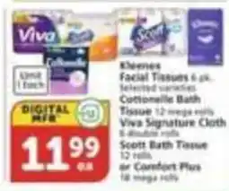 Albertsons Kleenex Facial Tissues offer