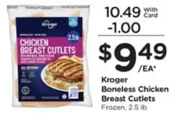Pick'n Save Kroger boneless chicken breast cutlets offer