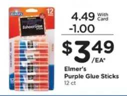 Pick'n Save Elmer's Purple Glue Sticks offer