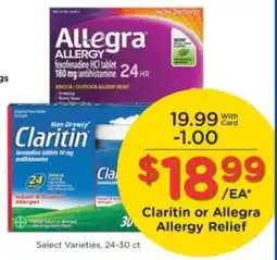 Pick'n Save Claritin or Allegra Allergy Relief offer