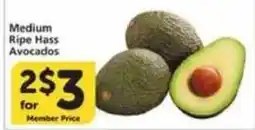 Albertsons Medium Ripe Hass Avocados offer