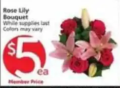 Albertsons Rose Lily Bouquet offer
