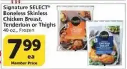 Albertsons Signature Select Boneless Skinless Chicken Breast, Tenderloin or Thighs offer