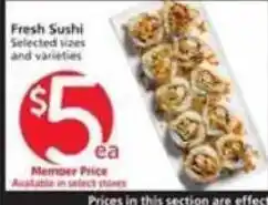 Albertsons Fresh Sushi offer