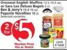 Albertsons Kroger English Muffins offer
