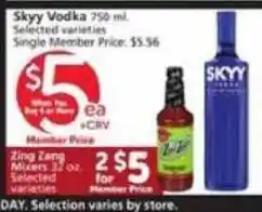 Albertsons Skyy Vodka offer