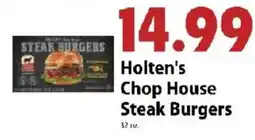 Festival Foods Holten's chop house steak burgers offer