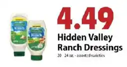 Festival Foods Hidden Valley Ranch Dressings offer
