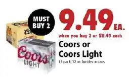Festival Foods Coors or Coors Light offer