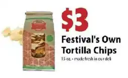 Festival Foods Festival's Own Tortilla Chips offer