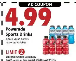 Festival Foods Powerade Sports Drinks offer