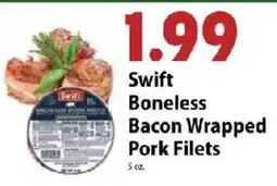 Festival Foods Swift boneless bacon wrapped pork filets offer