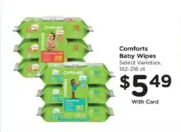 Pick'n Save Comforts baby wipes offer