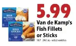 Festival Foods Van de Kamp's Fish Fillets or Sticks offer