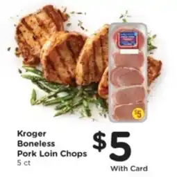 Pick'n Save Kroger boneless pork loin chops offer