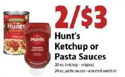 Festival Foods Hunt's Ketchup or Pasta Sauces offer