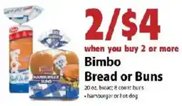 Festival Foods Bimbo Bread or Buns offer