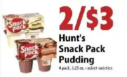 Festival Foods Hunt's Snack Pack Pudding offer