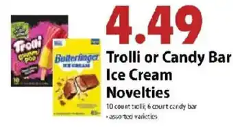 Festival Foods Trolli or Candy Bar Ice Cream Novelties offer