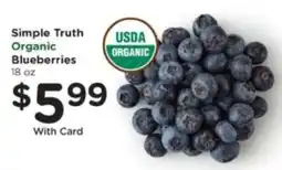 Pick'n Save Simple Truth Organic Blueberries offer