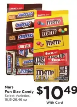 Pick'n Save Mars Fun Size Candy offer