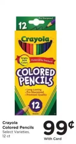 Pick'n Save Crayola Colored Pencils offer