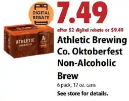 Festival Foods Athletic Brewing Co. Oktoberfest Non-Alcoholic Brew offer