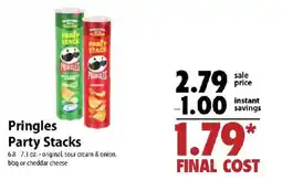 Festival Foods Pringles Party Stacks offer