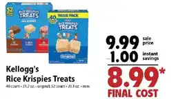 Festival Foods Kellogg's Rice Krispies Treats offer