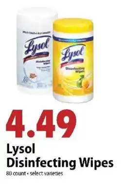 Festival Foods Lysol Disinfecting Wipes offer