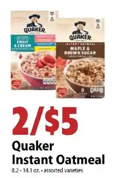 Festival Foods Quaker Instant Oatmeal offer