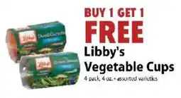 Festival Foods Libby's Vegetable Cups offer