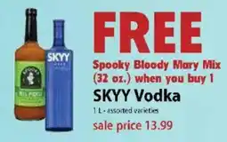 Festival Foods Skyy Vodka offer