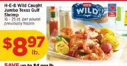 H-E-B H-E-B Wild Caught Jumbo Texas Gulf Shrimp offer