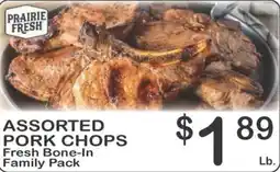 Foodland Prairie Fresh assorted pork chops offer