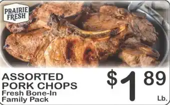Foodland Prairie Fresh assorted pork chops offer