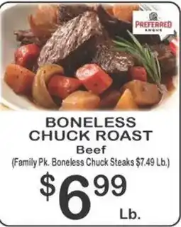 Foodland Preferred boneless chuck roast beef offer