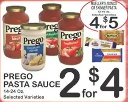 Foodland Prego pasta sauce offer