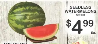 Foodland Seedless Watermelons offer
