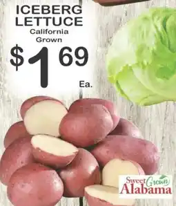 Foodland Sweet Grown Alabama Iceberg Lettuce offer