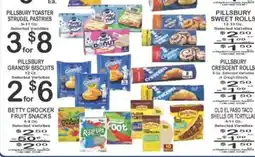 Foodland Pillsbury toaster strudel pastries offer