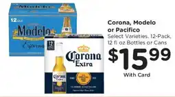 Kroger Corona, Modelo or Pacifico offer