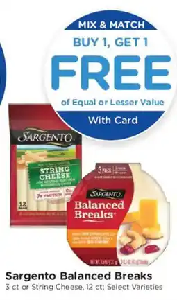 Mariano's Sargento Balanced Breaks offer