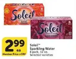 Vons Soleil Sparkling Water offer